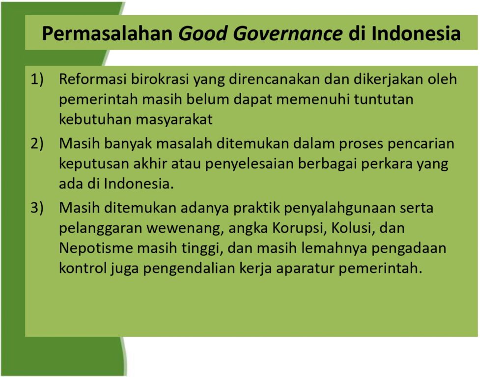 9. PELAYANAN PUBLIK MENGUNDANG GOOD GOVERNANCE - Subagio Waluyo